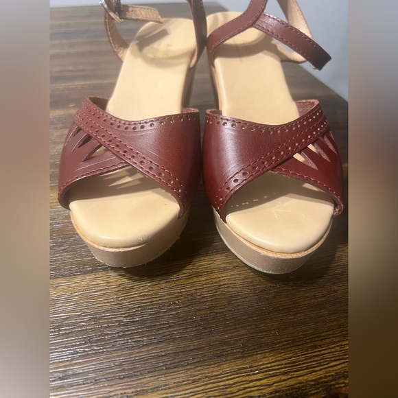 A.P.C. Rue Madame Paris Burgundy Clogs - Picture 7 of 11